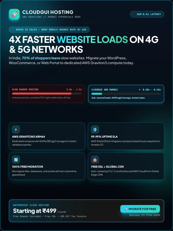 4X Faster Website Loads on 4G & 5G